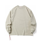 Vintage Long Sleeved T-shirt Men's and Women's Round Neck Base Shirt Autumn Loose Casual Retro Shoulder Down