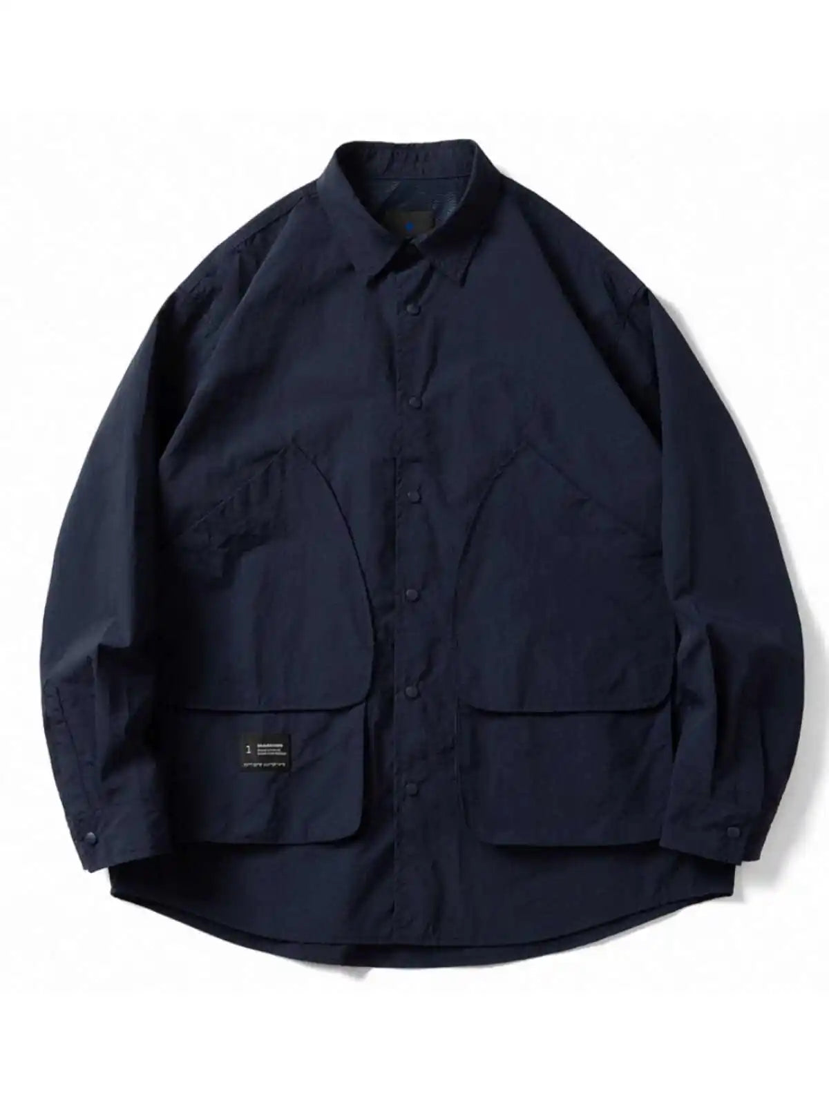 Japanese Style Multi Pocket Retro Functional Long Sleeved Shirt Men's Jacket New Arrival