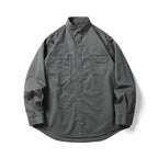 25SS Japanese Classic Pure Cotton Washed Multi Pocket Workwear Long Sleeved Men's Cityboy Loose Shirt