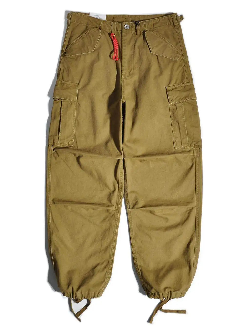 American Retro Outdoor Work Pants Loose Straight Wide Leg Casual  Multiple Pockets and Ankle Binding Pants