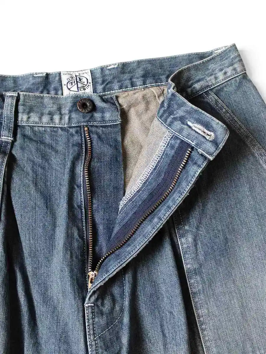 Japan Style Kapital Washed Distressed Patchwork Pants for Men and Women New Arrival Fashion Jeans