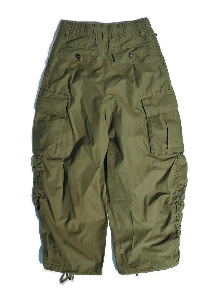 New Arrival Japanese Outdoor CityBoy Multi Pocket Loose Wide Leg Casual Cotton Leggings Pants for Men