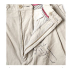 25SS KAPITAL Hirata and Hongri Style Casual Cartoon Fun Printed Washed Water Distressed Corduroy Shorts