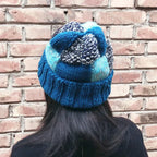 Autumn New Men's and Women's Knitting Hats Hand Woven Patchwork Pattern Personalized Fashionable Wool Caps