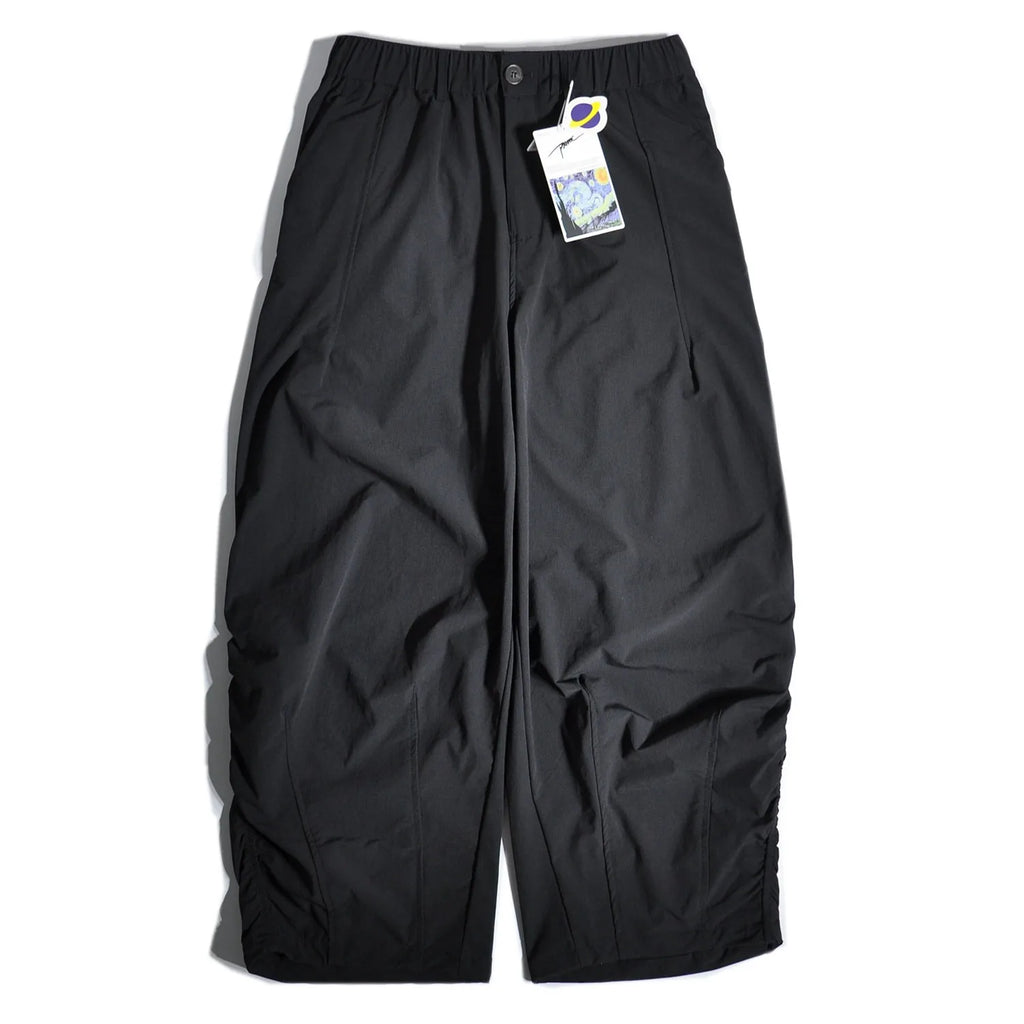 Japanese Outdoor Quick Drying Wide Leg Pants with Loose Straight Leg and Hanging Silhouette Leg Binding Pants