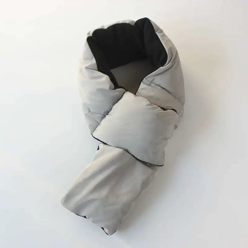 Japanese Autumn and Winter Men's and Women's  Scarves Thickened and Warm Fashionable Scarf Women's Cross Neck Cover