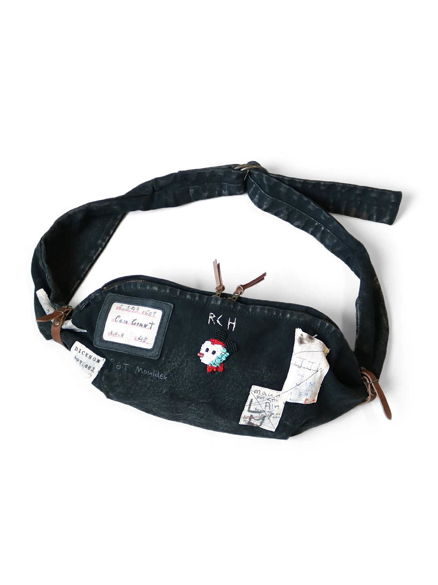 New Arrival Kapital Retro Japanese Trendy Casual Vintage Mickey Canvas Shoulder Small Stray Bag Ins