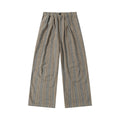Japanese Retro Style Striped Wide Leg Pants Men's Loose Casual Autumn and Winter Straight Leg Pants