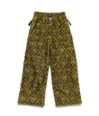 24AW  KAPITAL Hirata and Hongri Casual Lamb Wool Printed Floral Warm Loose Straight Leg Pants for Men