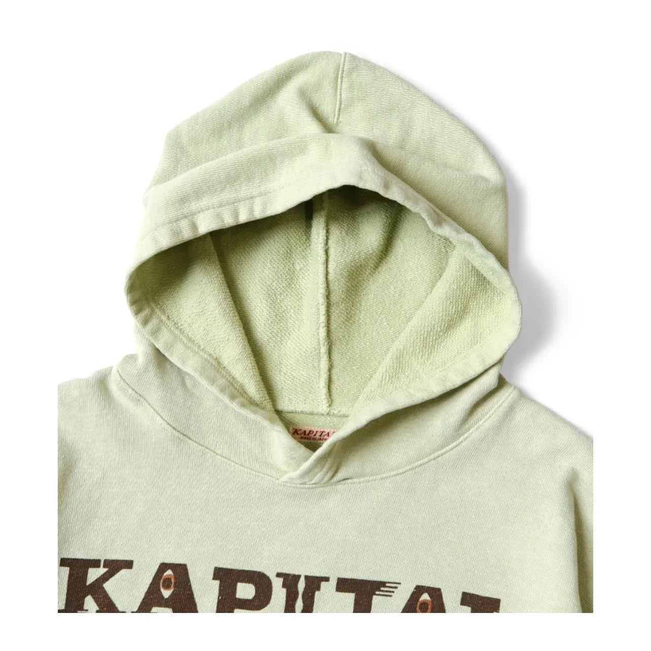 24AW KAPITAL Hirata Kazuhiro Casual Cotton Hoodies Warm Letter Printed Distress Hooded Men Sweatshirt