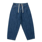 Japanese Retro Washed Distressed Tapered Jeans Men's and Women's Loose Harem Pants Lantern Flared Pants