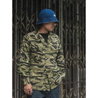 New Denim Fishbone Herringbone Washed Fisherman Hat Blue Dome Fishing Basin Bucket Hat