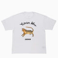24SS TORA Japanese Casual Tops Long Staple Cotton Tiger Letter Printed Short Sleeved T-shirt for Men
