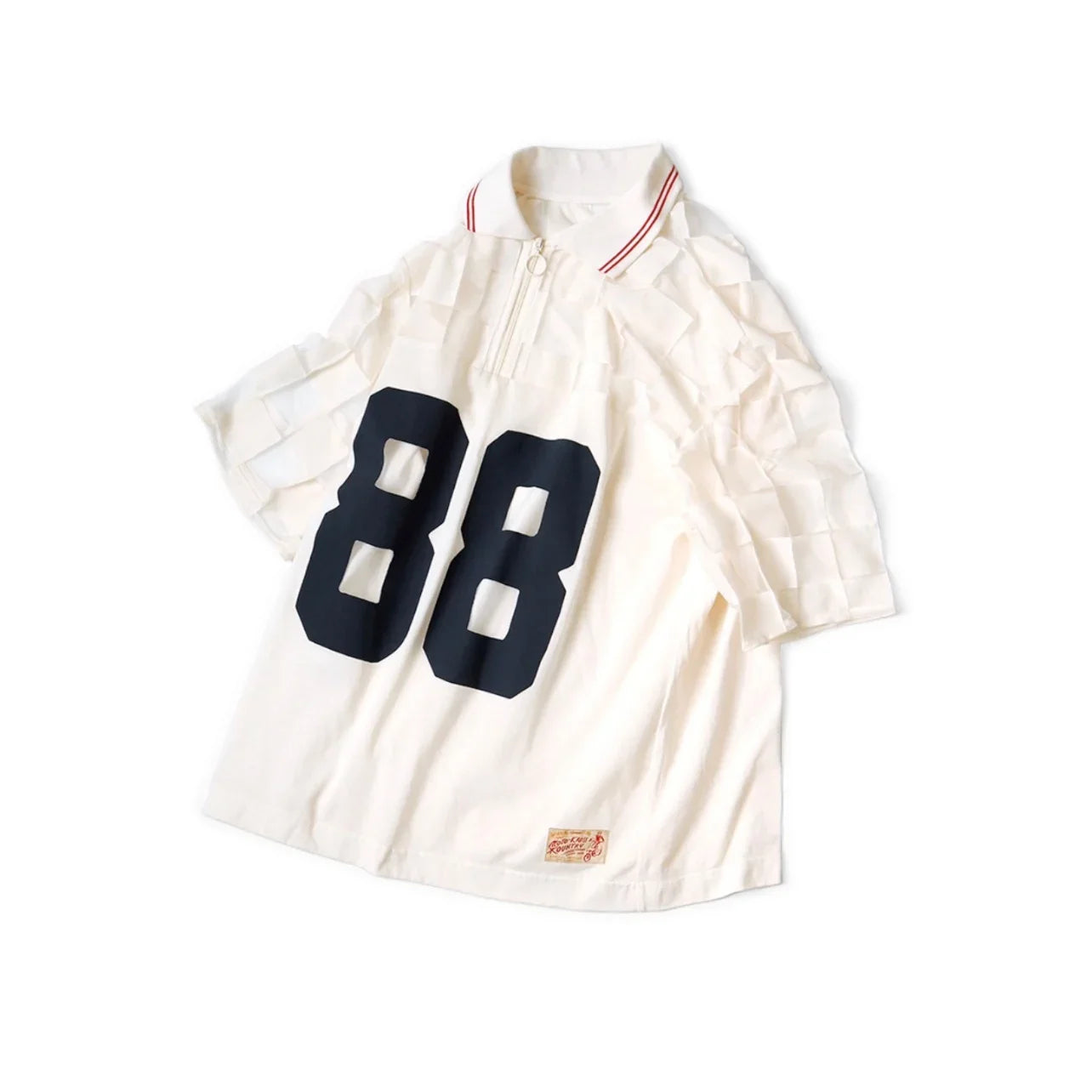 24SS KAPITAL Hirata and Hiroshi Casual Breathable Plaid Half Zippered T-Shirts for Men Japan Style