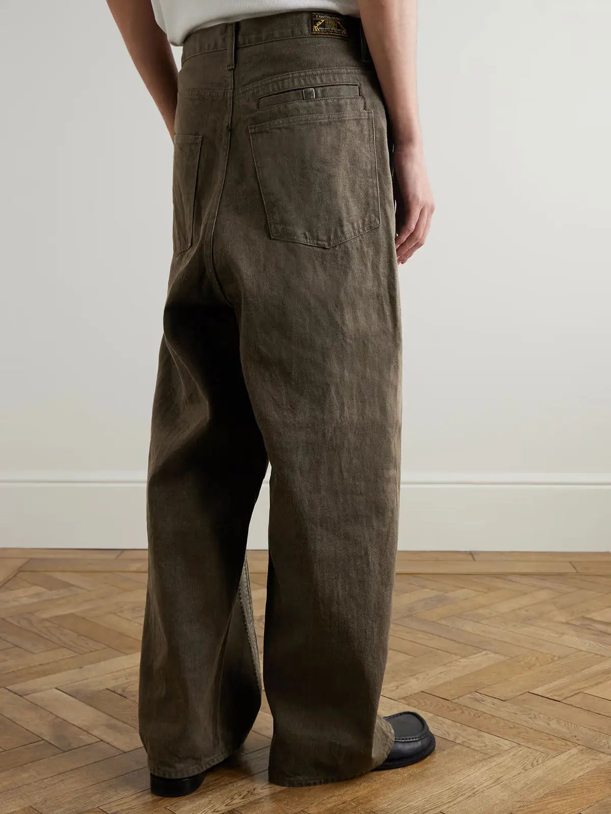 Kapital Hirata Kazuhiro Japan Style 25ss Vertical Stripe Patchwork Retro Casual Loose Pants for Men