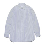 Nanamica Japanese-style Versatile Slim Stripe Long-sleeved Shirt  Couple's Loose-fitting Casual  Shirt for Men