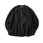 KAPITAL Hirata Kazuhiro Style 24AW Silver Button Cotton Linen Long Sleeved Casual Shirt  for Men Jacket