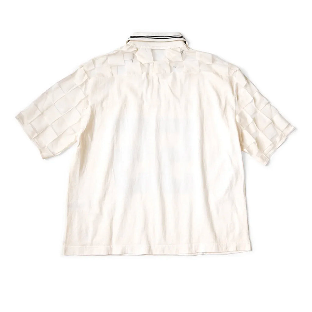 24SS KAPITAL Hirata and Hiroshi Casual Breathable Plaid Half Zippered T-Shirts for Men Japan Style