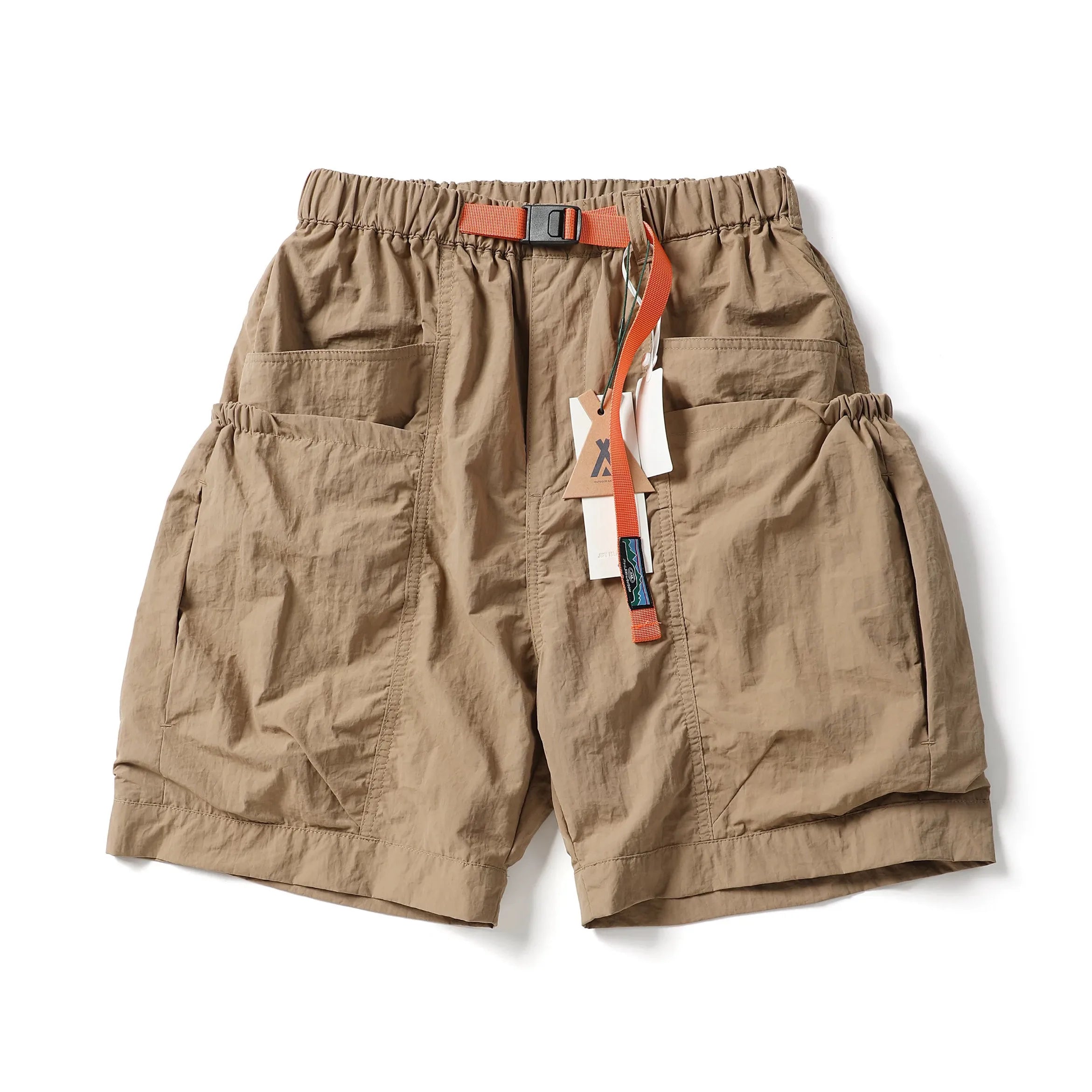 KAPITAL VINTAGE Japanese Retro Large Pocket Bag Short Multi Pocket Men's and Women's Loose Straight Tube Shorts