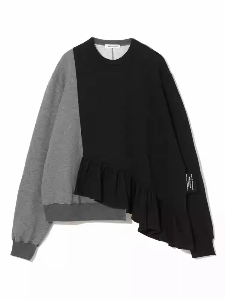 Undercover Autumn and Winter Pure Cotton Sloping Sweatshirt Casual Loose Hot Selling Men  Pullover Top