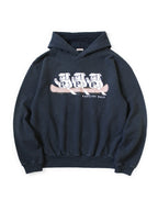 25AW KAPITAL Hirata Kazuhiro Japanese Casual Cotton Fun Print Loose Hoodie for Men Navy Pullover