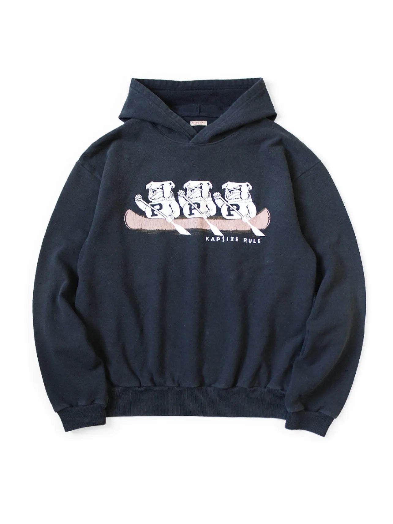 25AW KAPITAL Hirata Kazuhiro Japanese Casual Cotton Fun Print Loose Hoodie for Men Navy Pullover