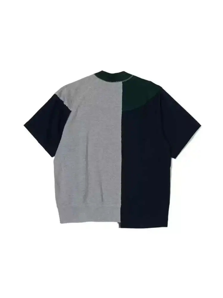 25SS Abe Run Japanese Retro Patchwork Printed Casual Short Sleeved T-shirt Women and Men Tees