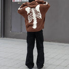 24AW KAPITAL Hirata and Hongri Hoodies  Casual Two-color Bone Embroidered Wool Hooded Knitted Sweatshirts