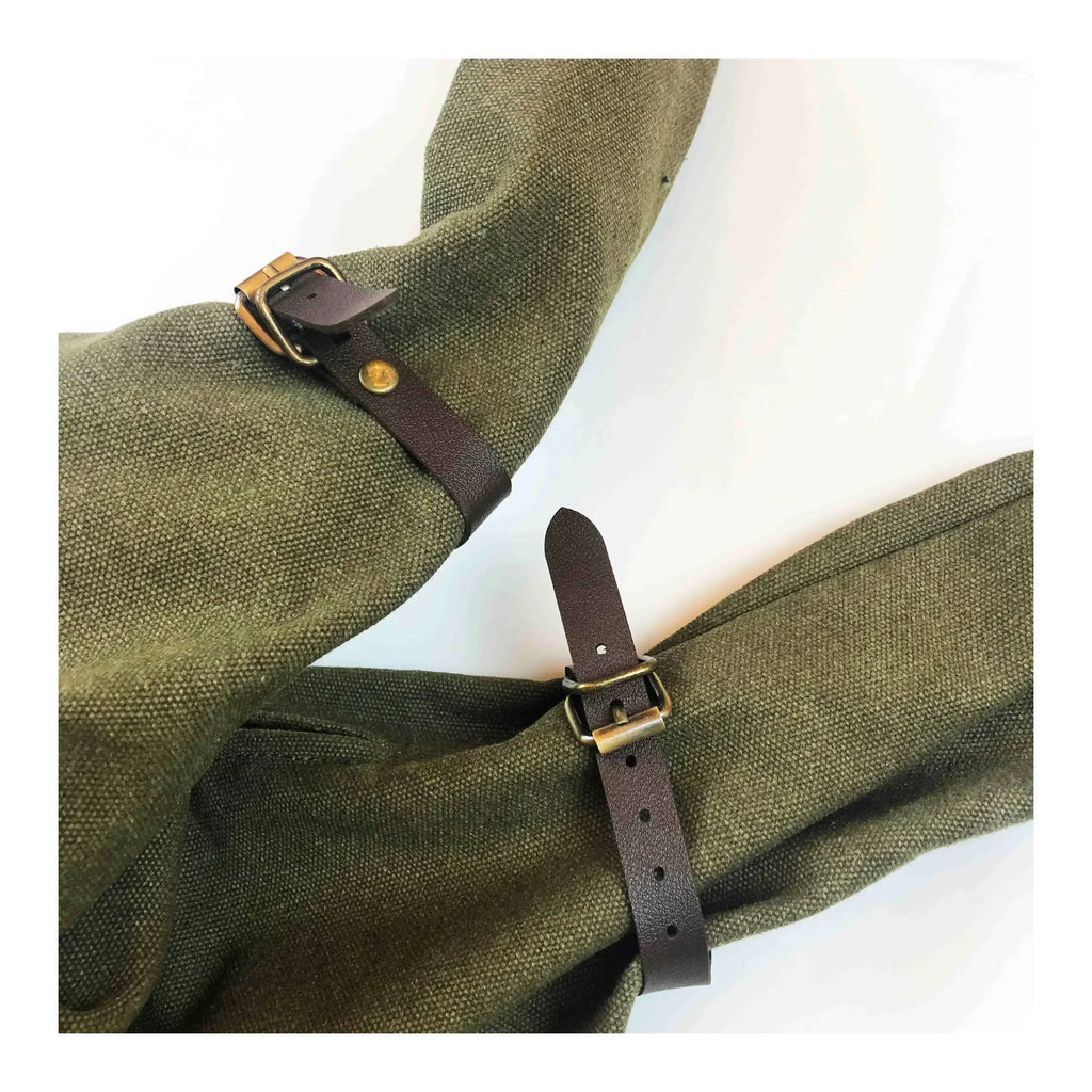 Kapital Japan Casual Style Shoulder Bag Army Green Sun Tide Canvas Single Diagonal Span Cow Leather Vagrant