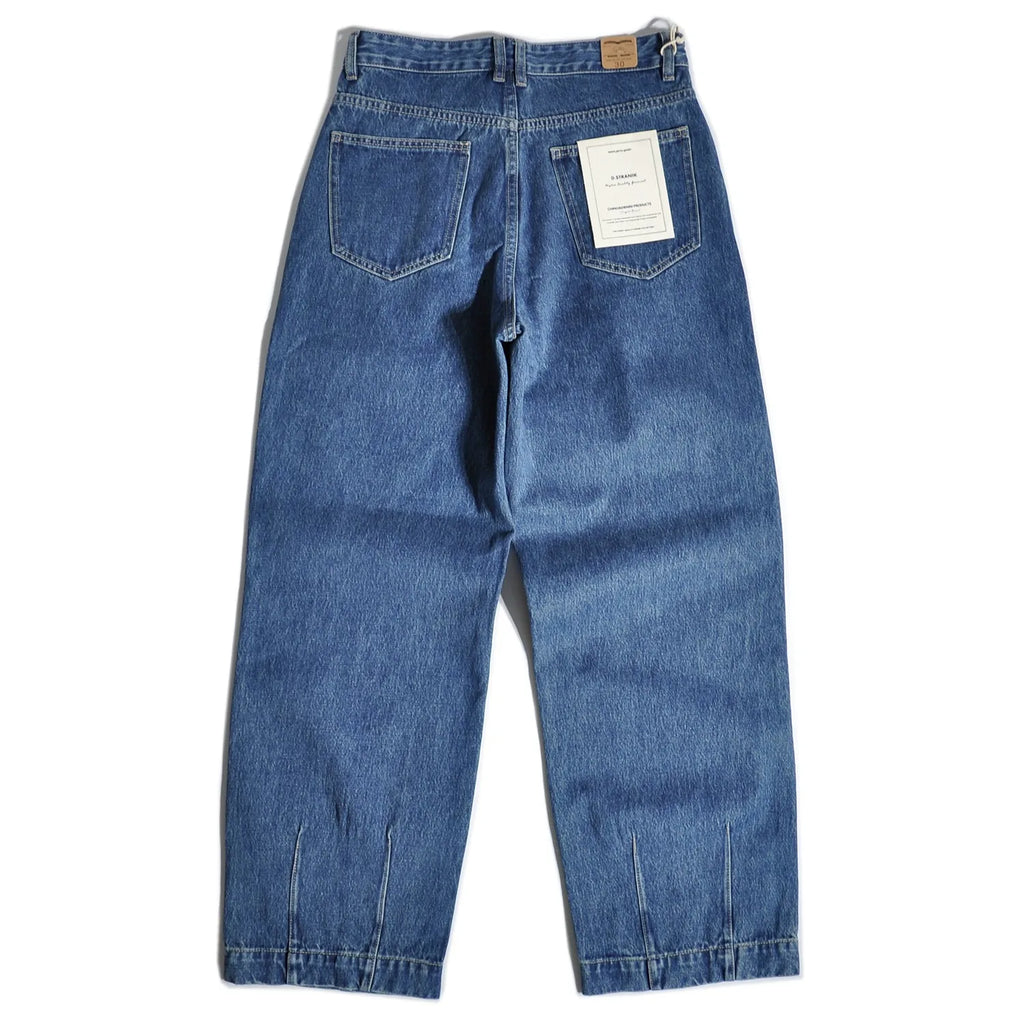 American Retro Amikaji Loose Straight Leg Japanese Double Pleated Tapered Wide Leg Jeans Casual Pants