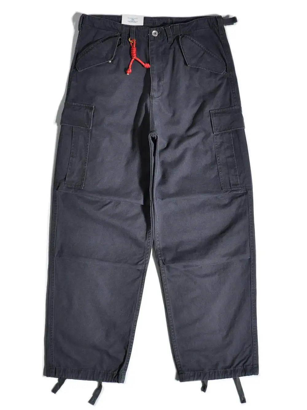 American Retro Outdoor Work Pants Loose Straight Wide Leg Casual  Multiple Pockets and Ankle Binding Pants