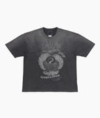 23AW New Arrival Old Wax Dyed Crane Short Sleeves Tops Summer T-Shirts for Men and Women