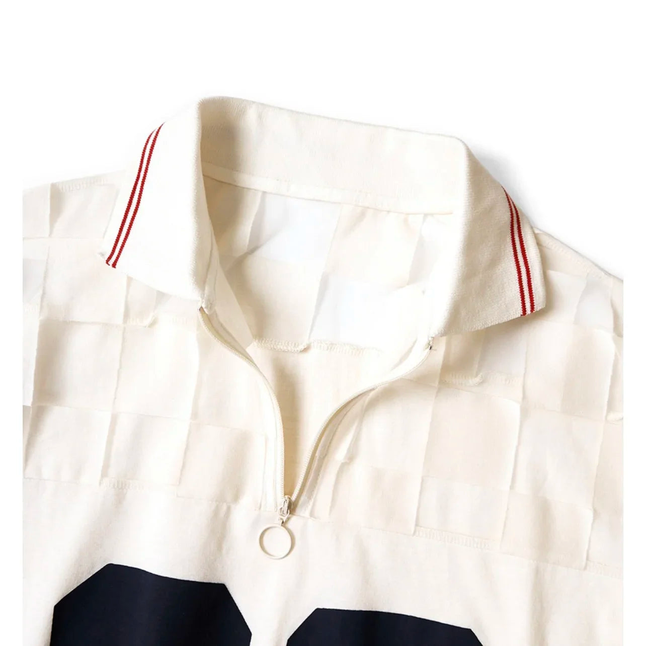 24SS KAPITAL Hirata and Hiroshi Casual Breathable Plaid Half Zippered T-Shirts for Men Japan Style