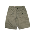 New Herringbone Twill Shorts with Multiple Pockets Men's Army Green Shorts