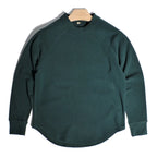 American Retro Double-sided Velvet Loose Curved Hem Warm Base T-Shirts Casual Shoulder Long Sleeved Tees Sweatshirt for Men