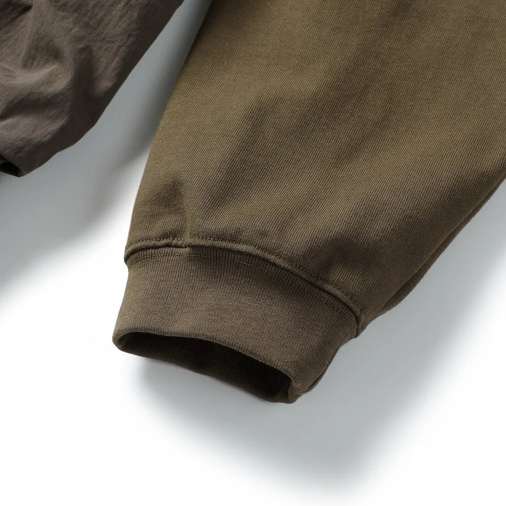 CMF Outdoor Splicing Nylon Pocket Long Sleeve T-shirt Loose Cotton Base Shirt for Men and Women Sweatshirts