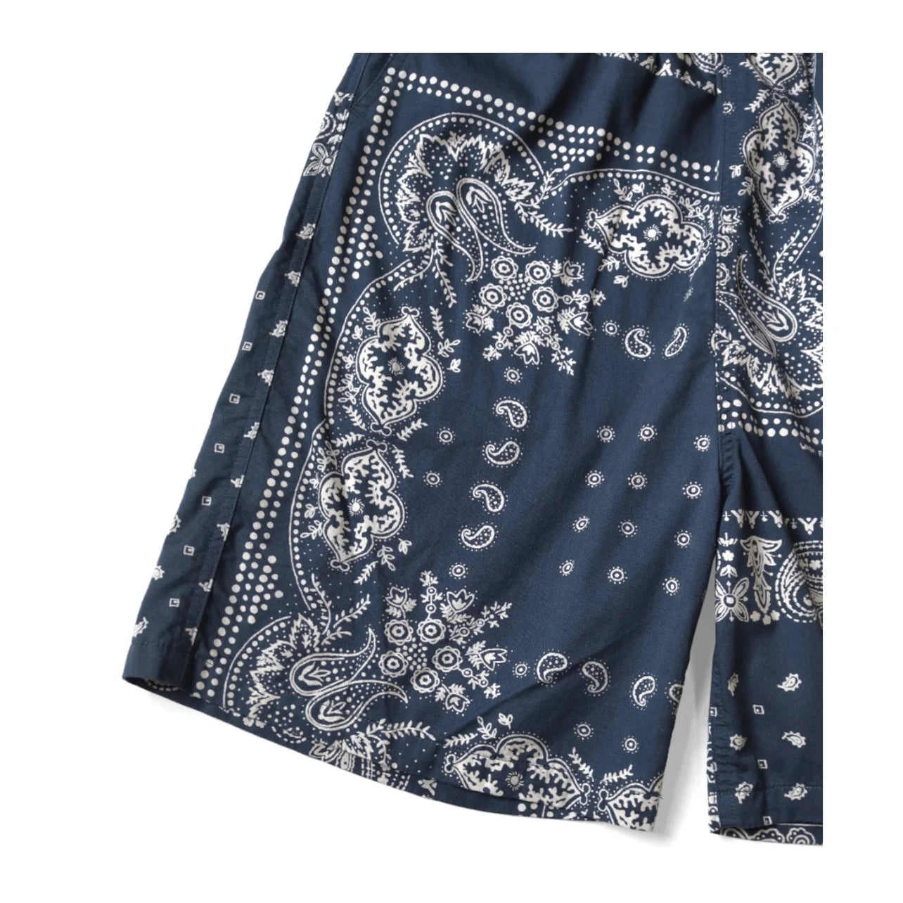 25SS KAPITAL Hirata and Hongri Casual Cashew Flower Print Adjustable Elastic Loose Shorts for Men