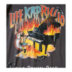 25SS KAPITAL Hirata and Hongri Casual Piano Print Tops Washed Round Neck Short Sleeved T-shirt