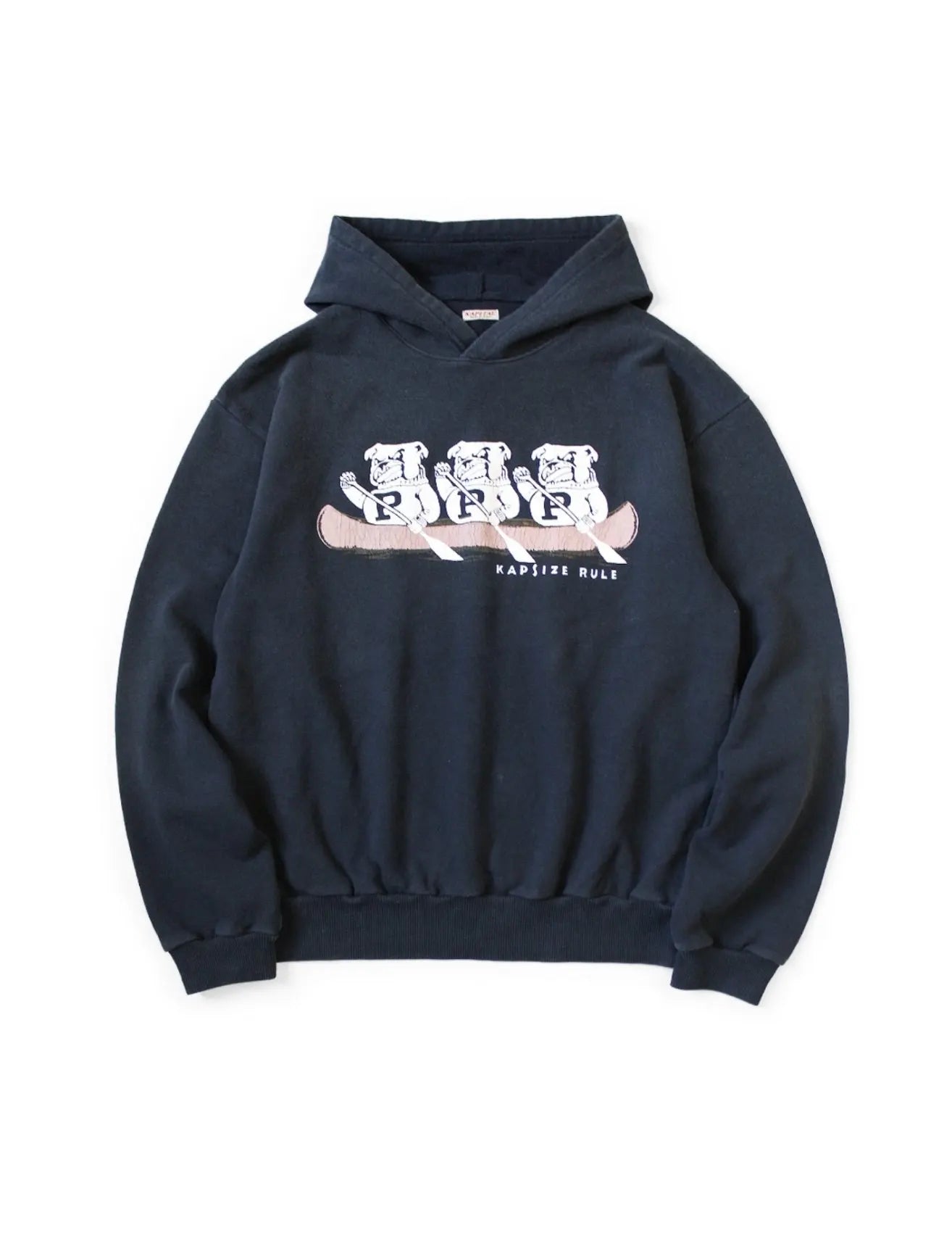 25AW KAPITAL Hirata Kazuhiro Japanese Casual Cotton Fun Print Loose Hoodie for Men Navy Pullover