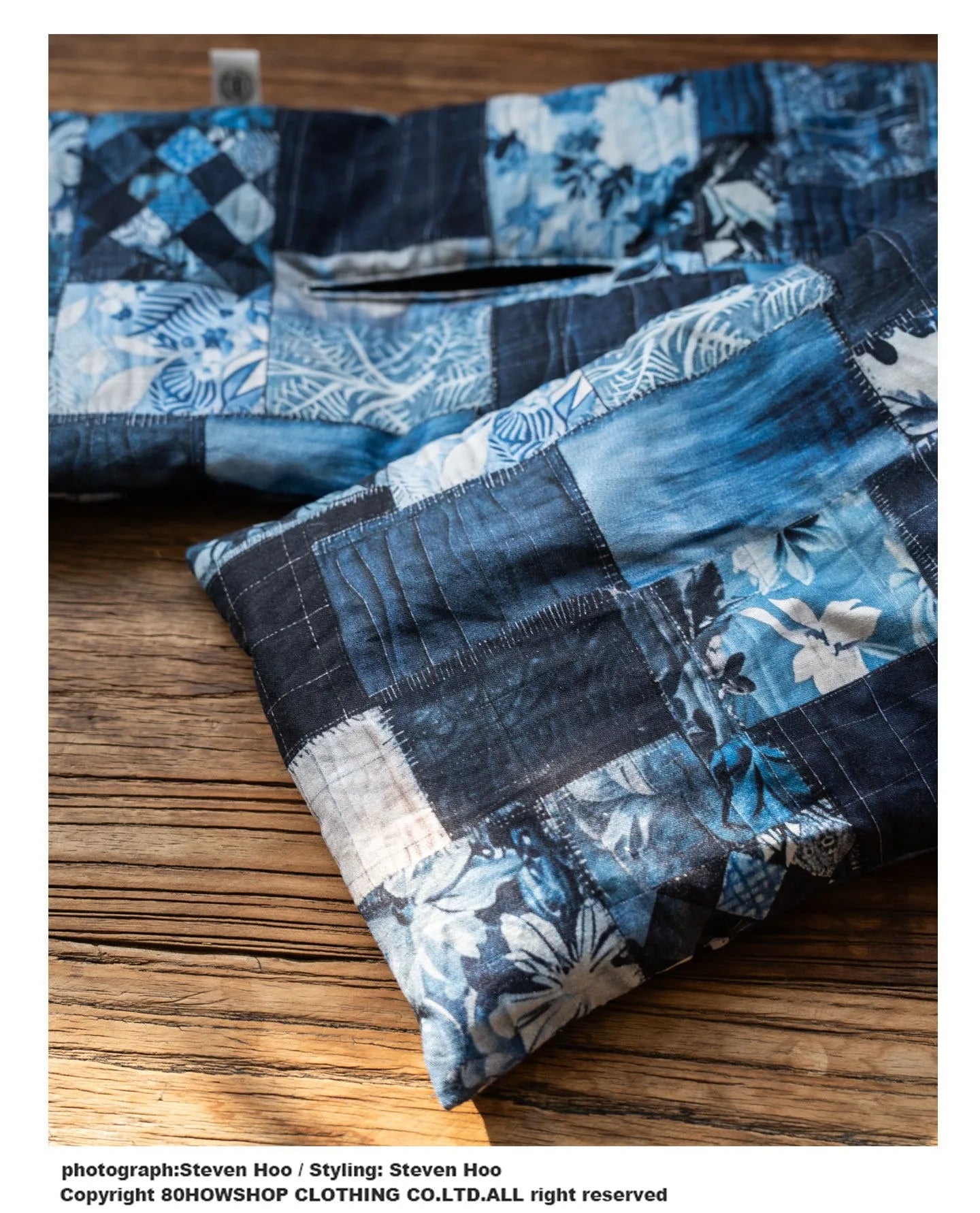 Japanese Kapital Style Retro Plant Pattern Cotton Winter Warm Scarf for Men and Women