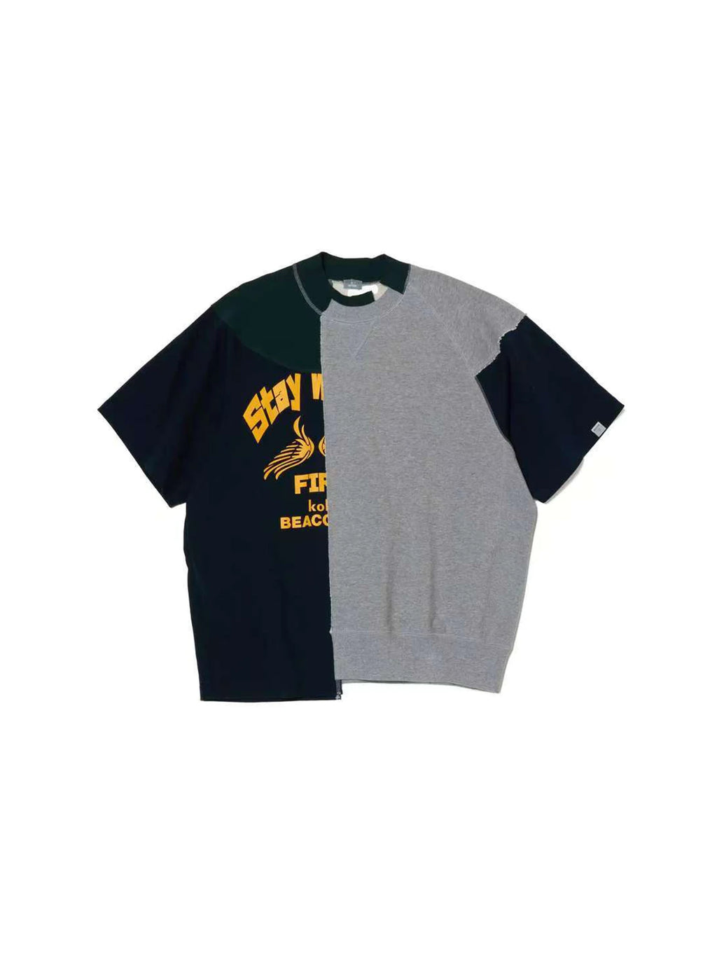 25SS Abe Run Japanese Retro Patchwork Printed Casual Short Sleeved T-shirt Women and Men Tees