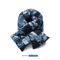 Japanese Kapital Style Retro Plant Pattern Cotton Winter Warm Scarf for Men and Women