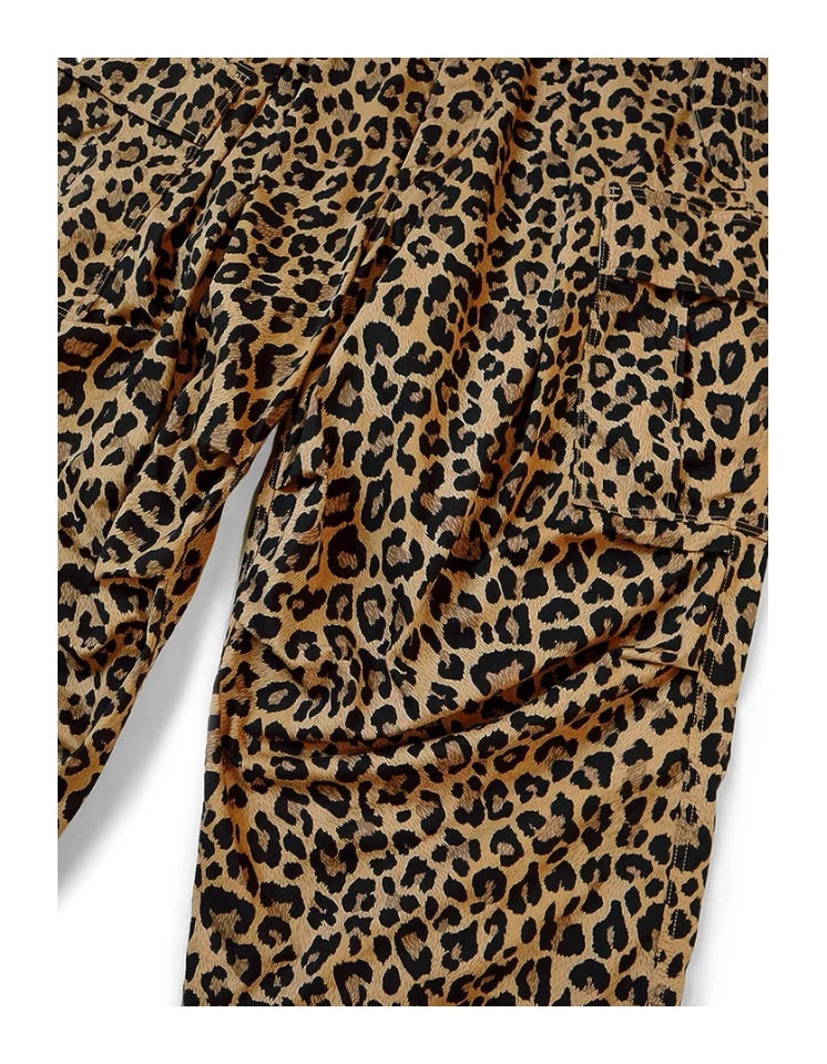 25AW KAPITAL Hirata and Hongri Retro Casual Leopard Print Work Casual Pants for Men New Arrival