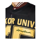 25SS KOLOR Abe Casual Splicing Letter Printed Baseball T-Shirts Loose Short Sleeve Loose Tees