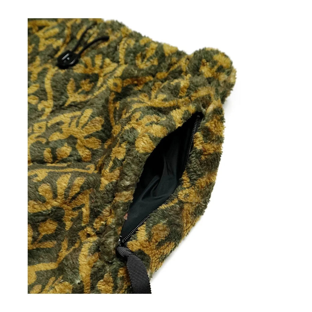 24AW  KAPITAL Hirata and Hongri Casual Lamb Wool Printed Floral Warm Loose Straight Leg Pants for Men