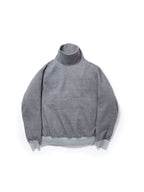 Japan Style DW PIER39 23AW Solid Color Retro High Neck Loose Pullover Sweatshirts for Men