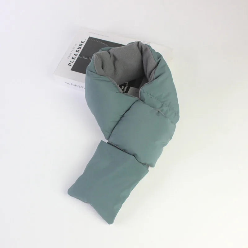 Japanese Autumn and Winter Men's and Women's  Scarves Thickened and Warm Fashionable Scarf Women's Cross Neck Cover