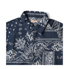 25SS KAPITAL Hirata and Hongri Casual Cashew Flower Breathable Lightweight Collared Loose Long Sleeved Shirt for Men