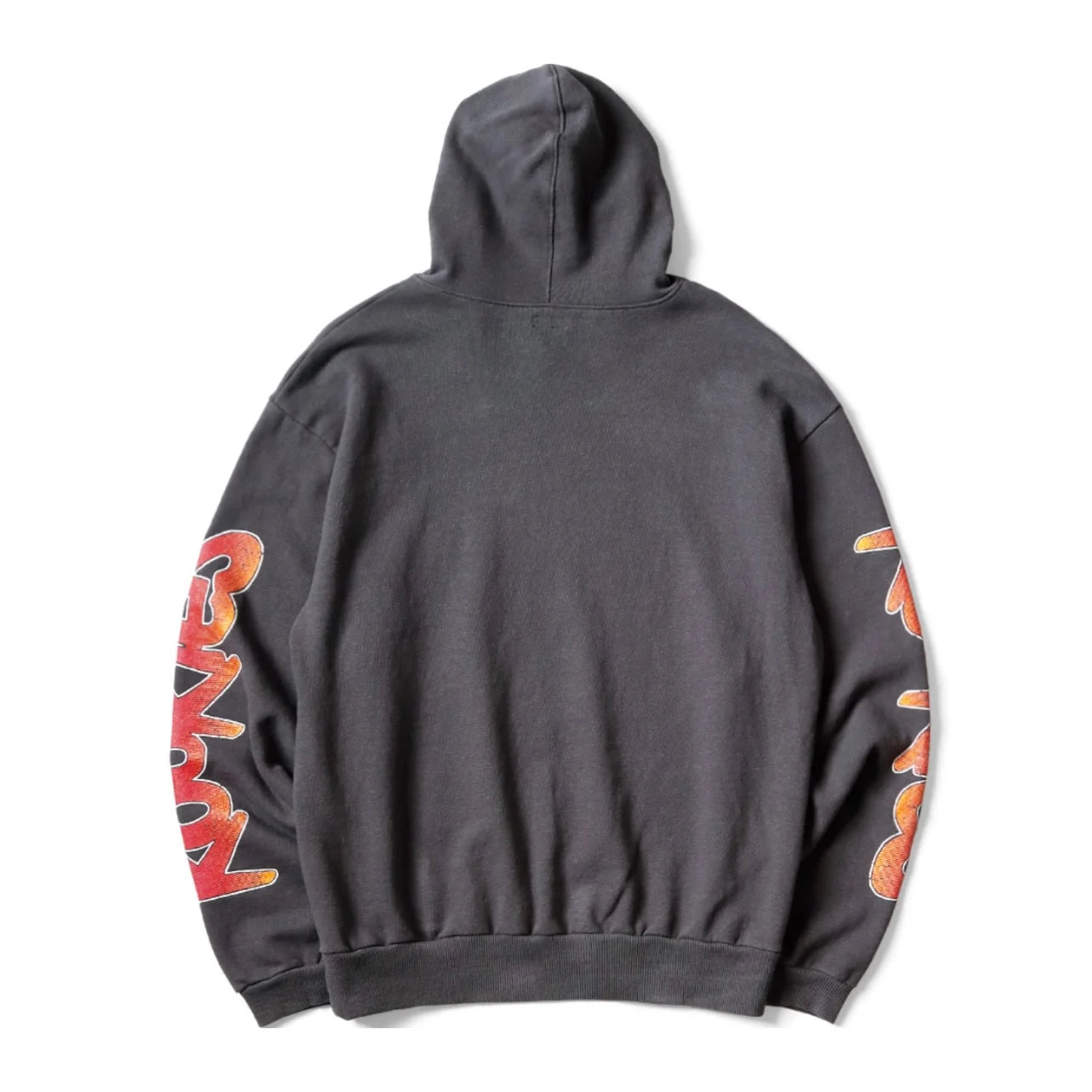 25AW KAPITAL Hirata Kazuhiro Vintage Cotton and Velvet Washed Water Used Fun Printed Hoodie for Men