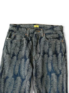 New Japanese Style Kapital Hirata and Hiroshi Casual  Men's Women's Loose Denim Jacquard Feather Flared Pants Versatile